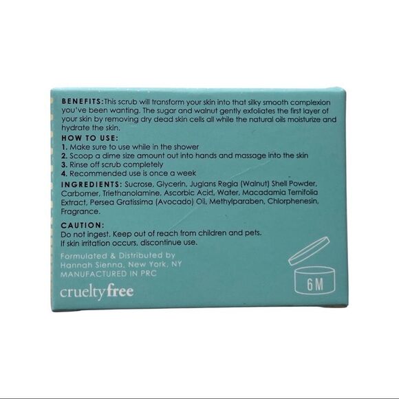 Hannah Sienna Exfoliating Sugar Scrub • New in Box - Picture 5 of 5